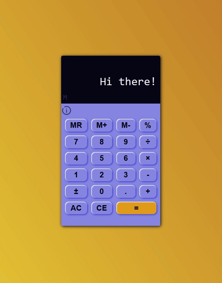Thumbnail of The Odin Project calculator project.